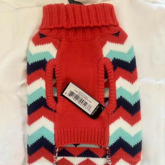 Melon Chevron Sweater 14” - Picture 2 of 4